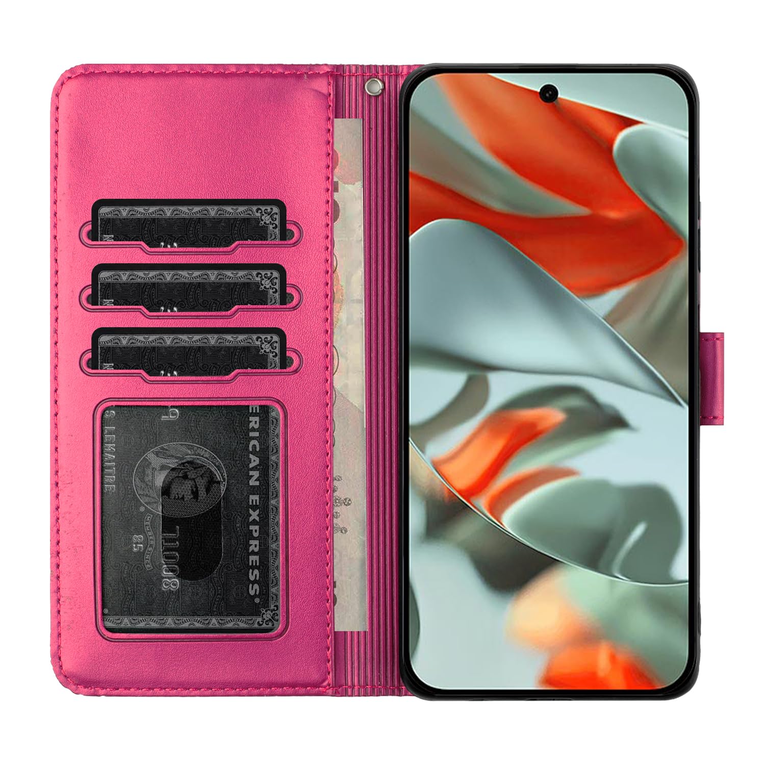 Custodia A Portafoglio Per Google Pixel 9 Pro XL Con Supporto E Linguetta 559243