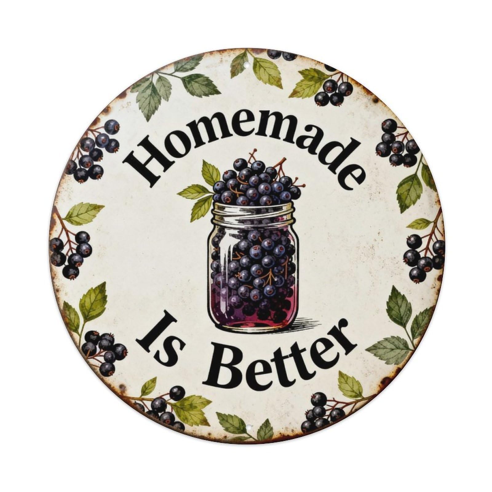 Homemade Is Better Metal Tin Sign Plaque