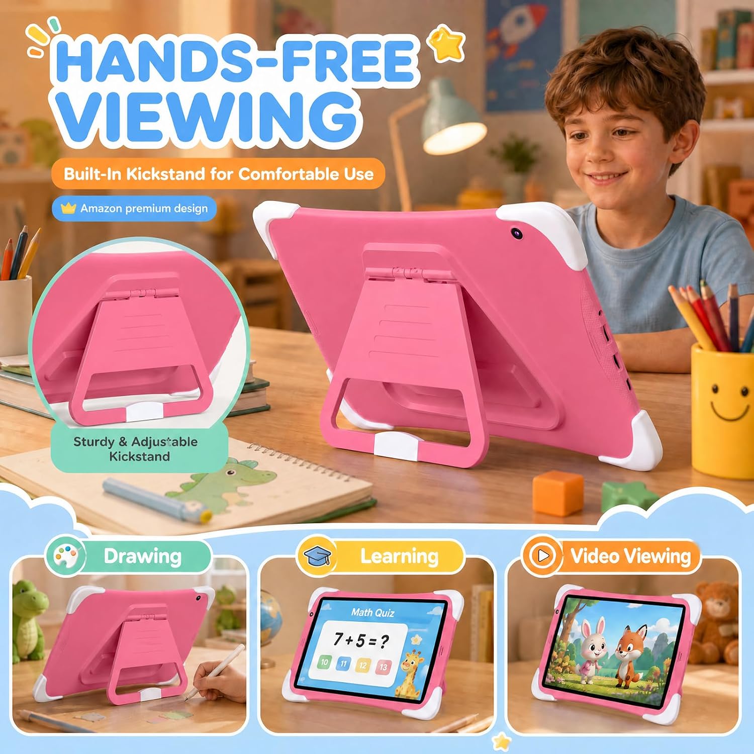 Kids Tablet 10Inch Android with Shockproof Case Parent-contral Tablets image 3