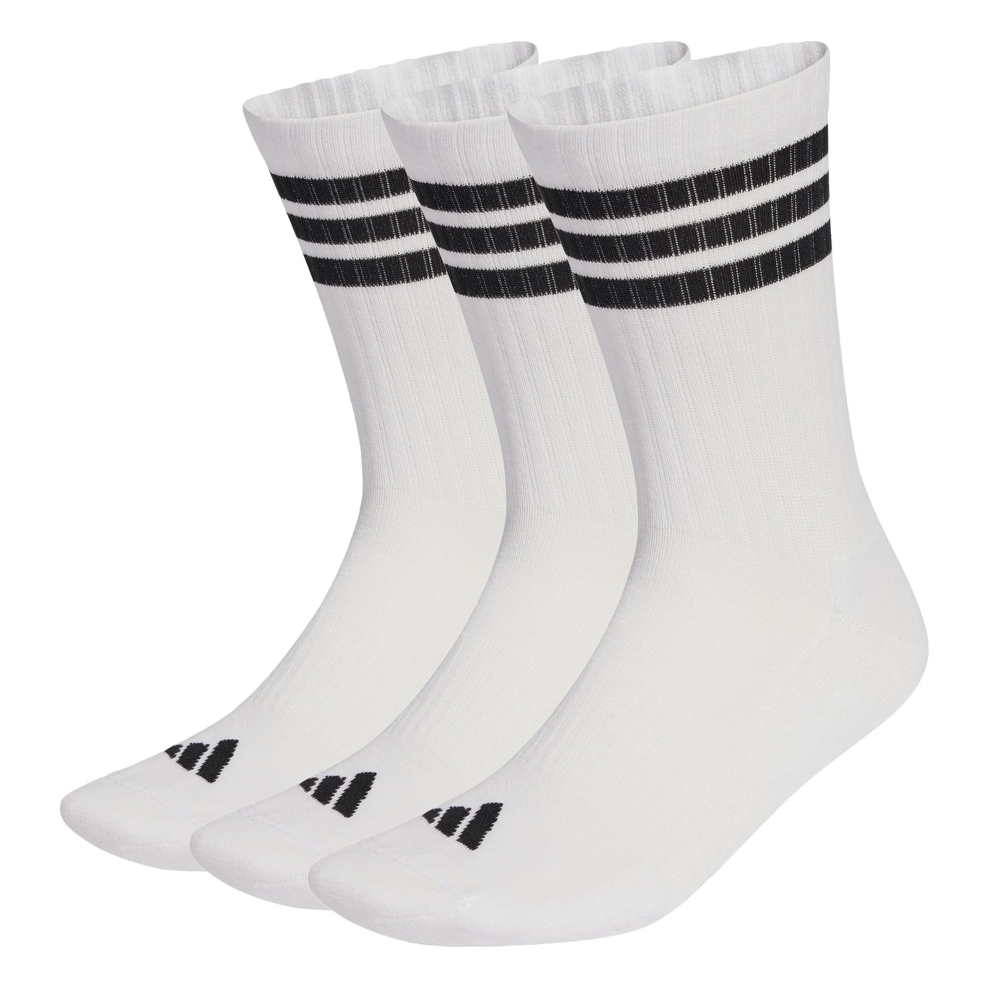 adidas Unisex Pack de 3 pares de calcetines clásicos 3 bandas con amortiguación