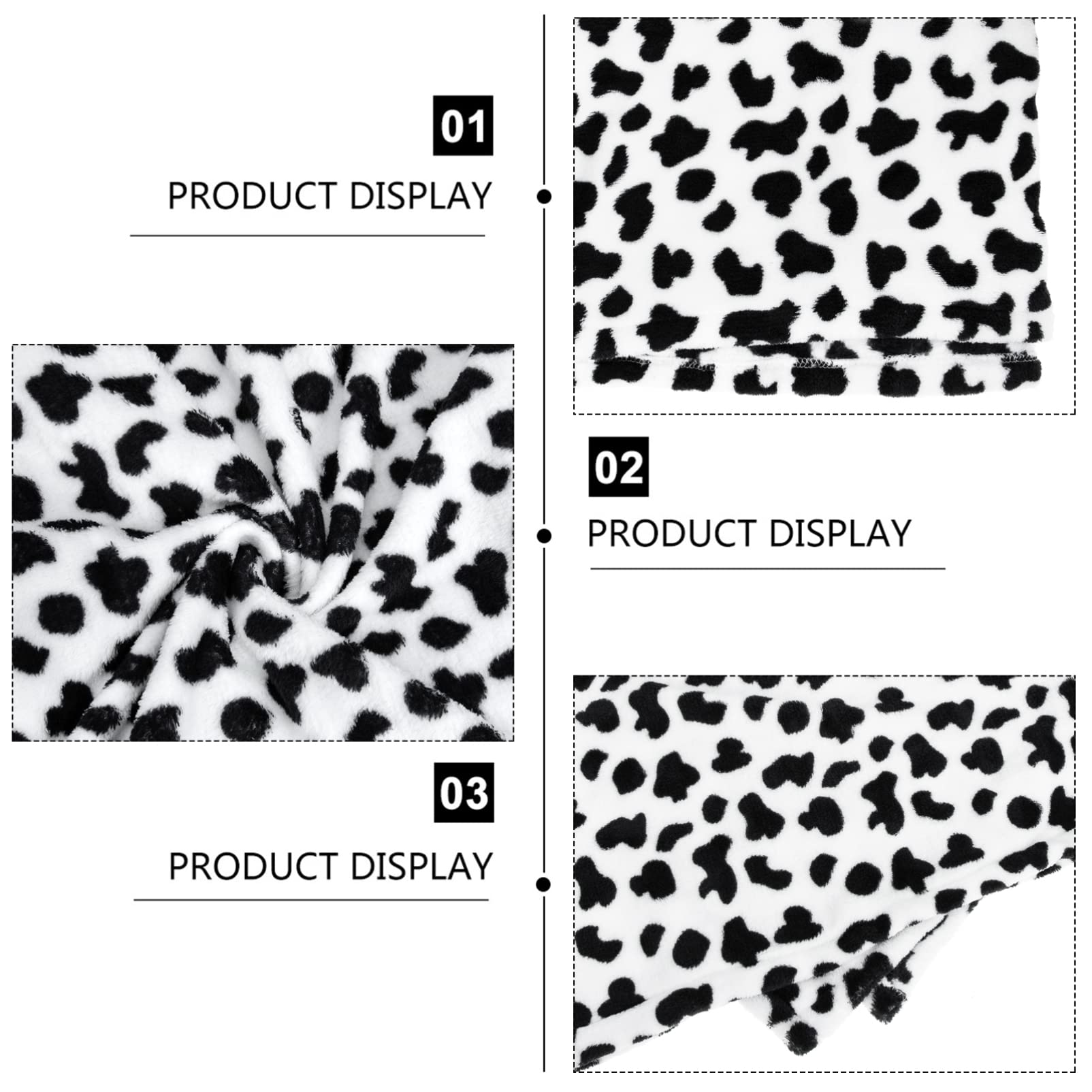 SEWOART Comfortable Cow Fur Blanket Boys and Girls Blankets for Girls for Boys for