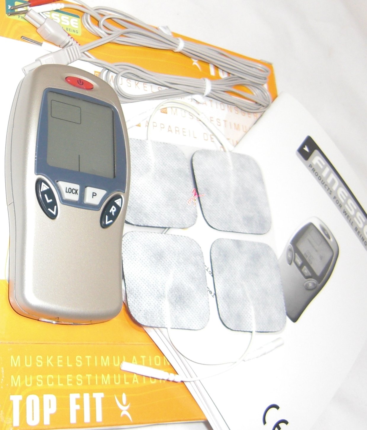 TOP FIT FINESSE EMS TENS Wellnes Gerät Muskel Trainer Muskelstimulationsgerät Muskelaufbau