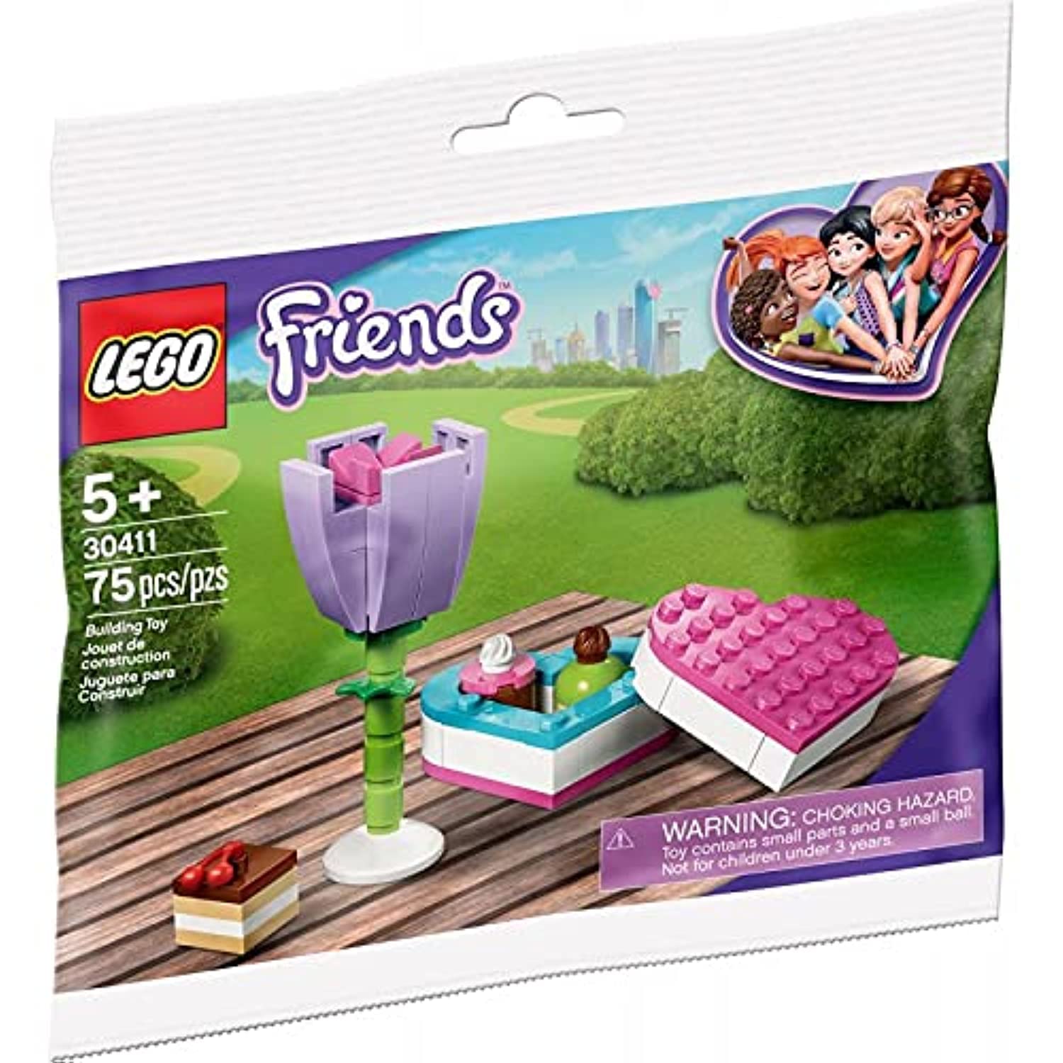 Lego 30411 Friends Chocolate Box and Flowers in Polybag Pouch
