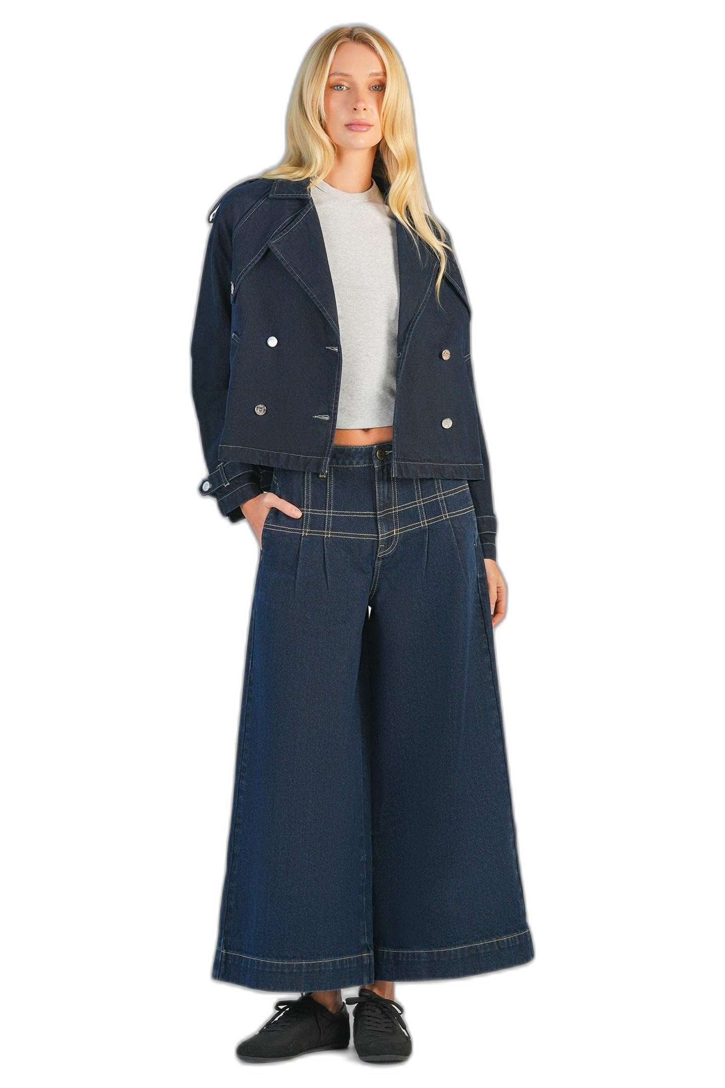 virgio Women’s Oversized Fit Double-Breasted Blazer – Winter Casual Jacket with Back Vent Flap, Relaxed Fit Tailored Blazer, Button Closure, Chic Layering Outerwear, Office Wear, Casual Wear-picture-38