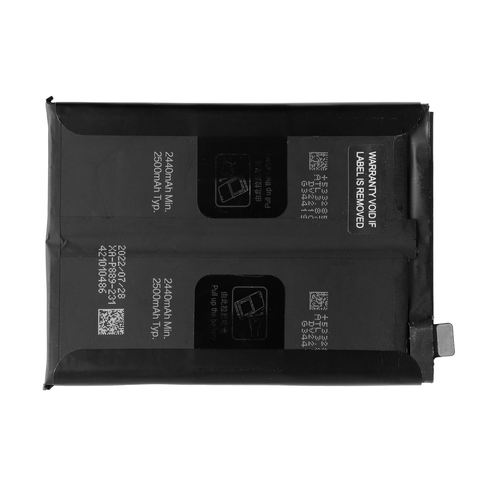 Batería de repuesto BLP889 de 2440 mAh, compatible con Oppo Find X5 Pro con juego de herramientas de reparación mejorado