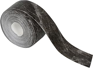 Caulk Tape Sealant Strip, Self Adhesive Caulk Tape Sealant Strip, 16.4/32.8Ft PVC Waterproof Sealing Tape for Kitchen Bathtub Countertop Bathroom Toilet Sink Wall Corner (16.4FT Black Marble)