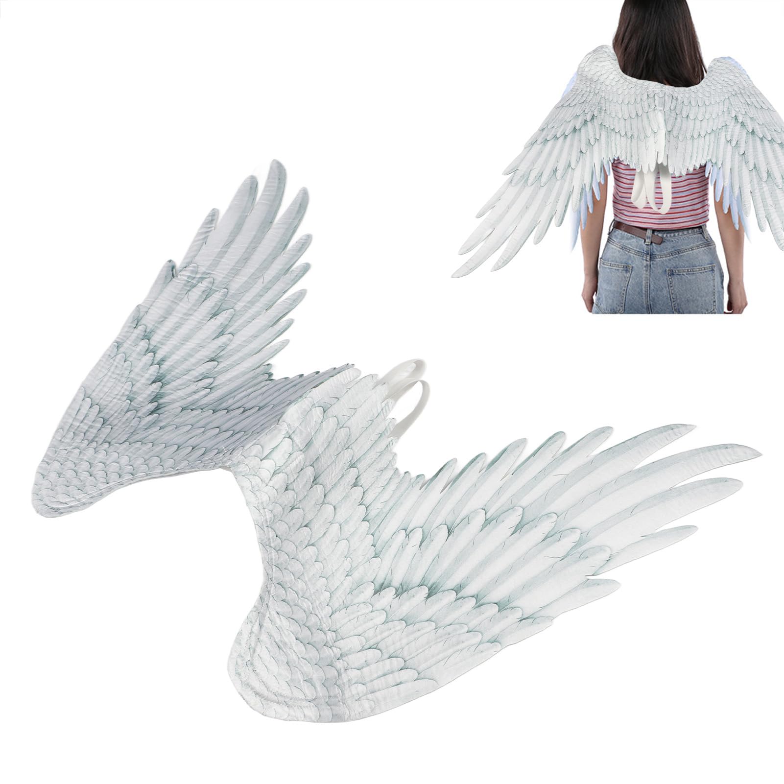 Yctze Ala per Bambini, Costume Halloween Azzurro Chiaro