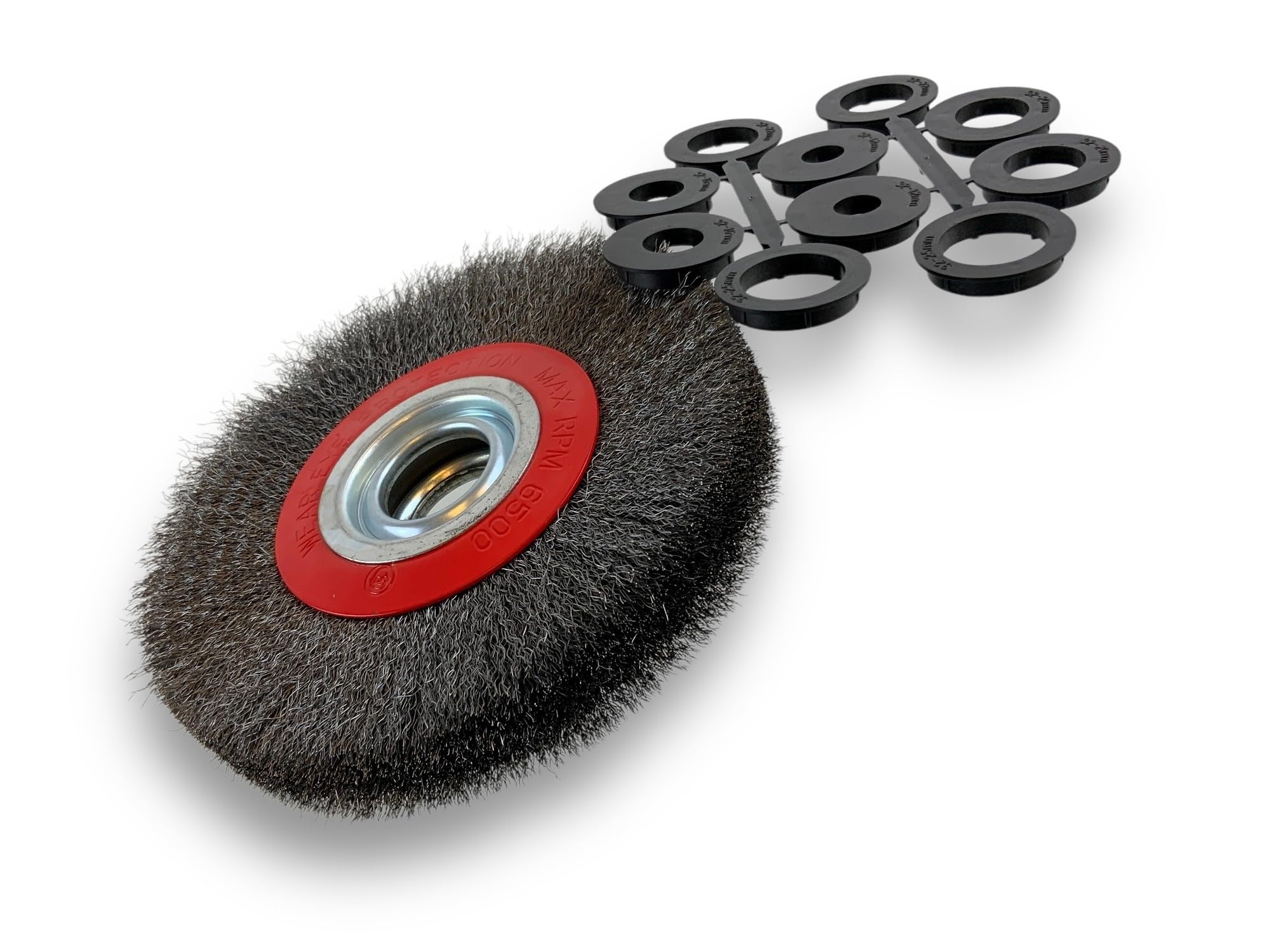 Kibros Brosse circ. touret ACIER fil dur Ø 175 mm 2 rangs
