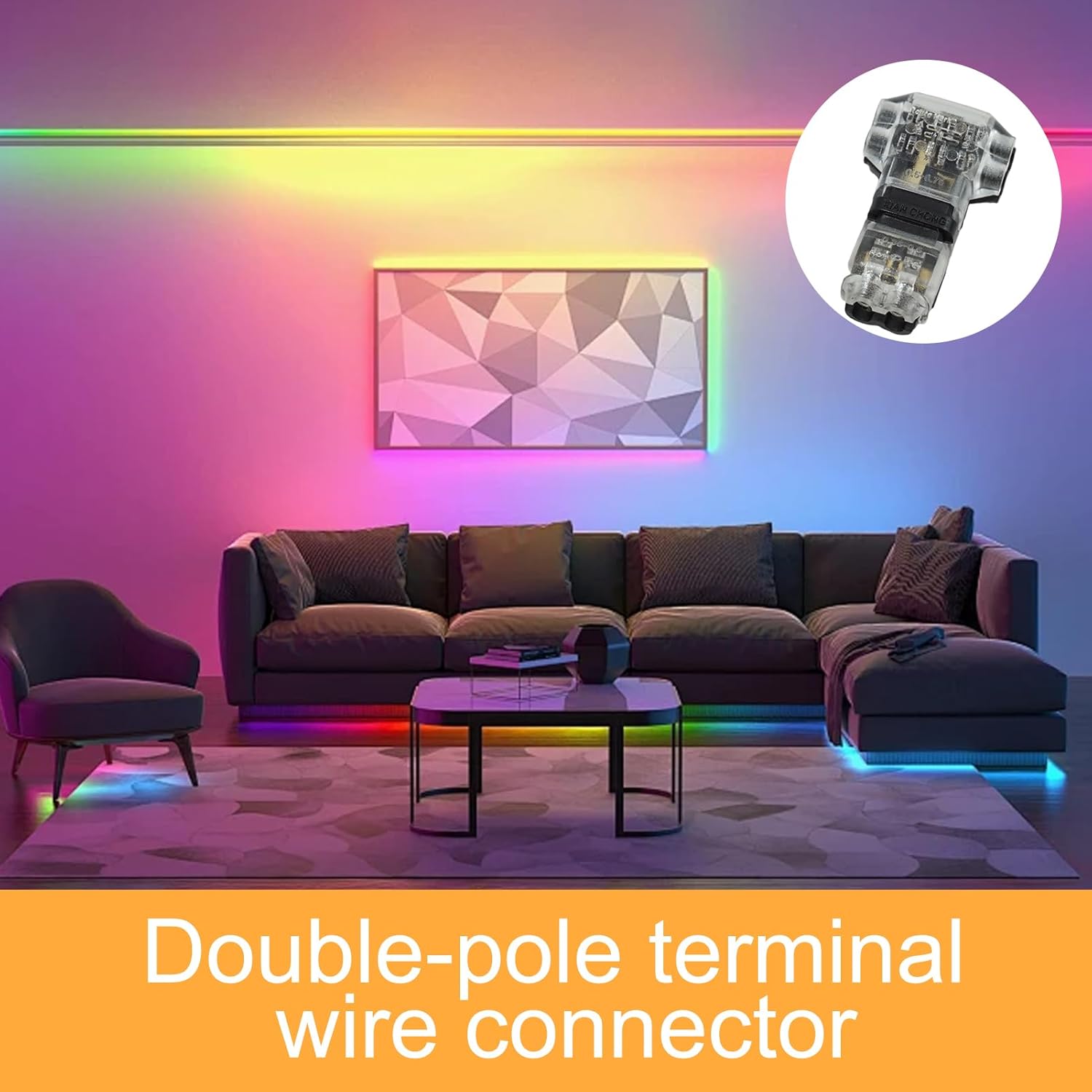 10PCS T2 Dual Wire Terminal Connectors, T Tap Wire Connectors – 3 Way Wire Connector for Low Voltage Wires, Easy to Install, Ideal for Automotive, Marine, RV, DIY Electrical Projects, Electricians