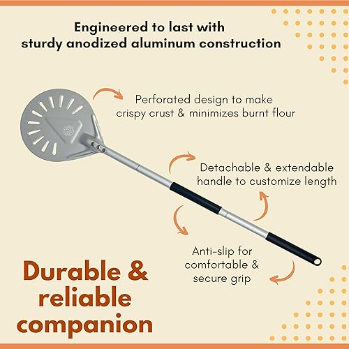 Miniatura 4 de Force5 Ventures Pizza Turning Peel con cortador