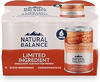 Vista 14 de Natural Balance Limited Ingredient - Alimento enlatado húmedo para perros adultos, sin granos, receta de bisonte y batata, 13 onzas (paquete de 12)