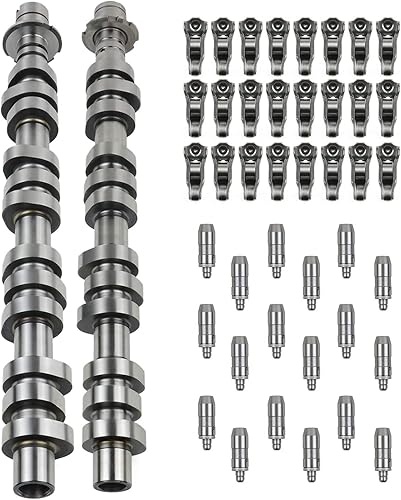 Miniatura 5 de GELUOXI Árbol de levas izquierdo y derecho, 24 elevadores de taqueta, kit de 24 brazos basculantes 5L1Z6250AA Reemplazo para Ford Expedition F150