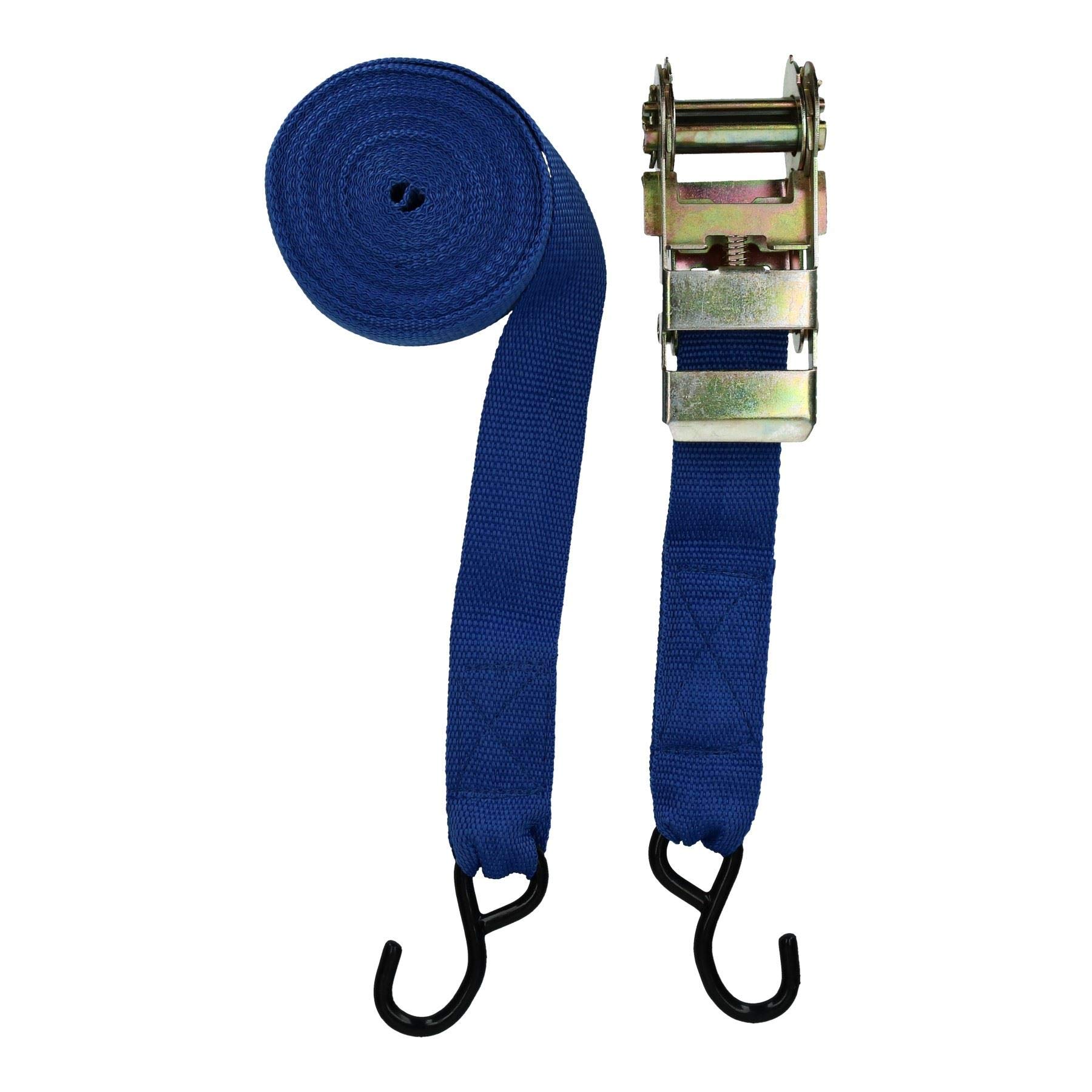 2 Trailer Car Recovery Trailer Ratchet Lashing Tie Down Strap 750kgs 30ft x 50mm