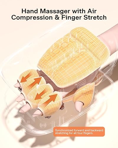 Miniatura 2 de ALLJOY Masajeador de manos con calor y compresión-blanco