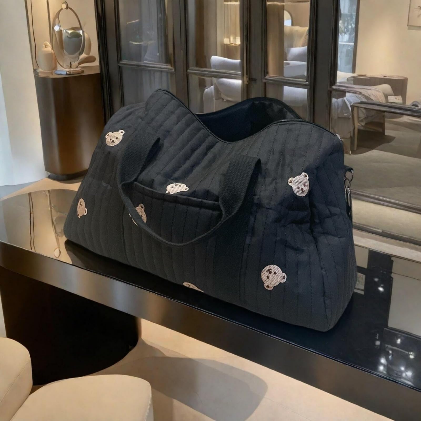 Borsa per Mamma Multiuso, borsa cambio neonato, borsa mamma ospedale nascita, Parto in Ospedale, Passeggino, Viaggio e Cambio