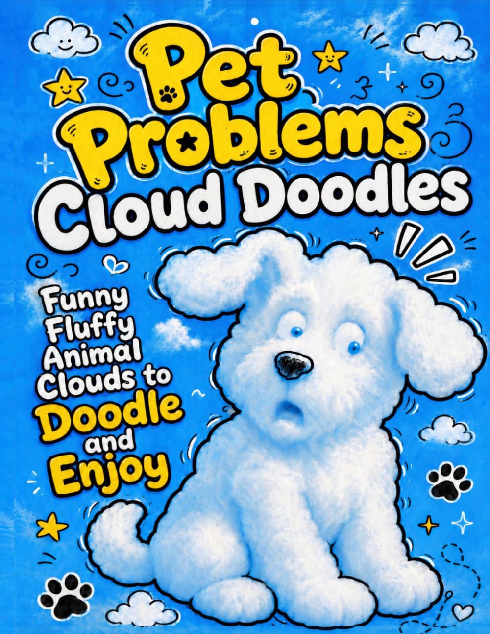 Pet Problems Cloud Doodles: Find and Draw Silly Animal Shapes for Laughing, and Relaxing