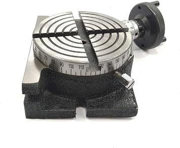 Quality 4/ 100 Mm Rotary Milling Indexing Table With Suitable Tailstock For Milling Machine