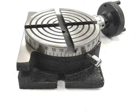 Quality 4/ 100 Mm Rotary Milling Indexing Table With Suitable Tailstock For Milling Machine