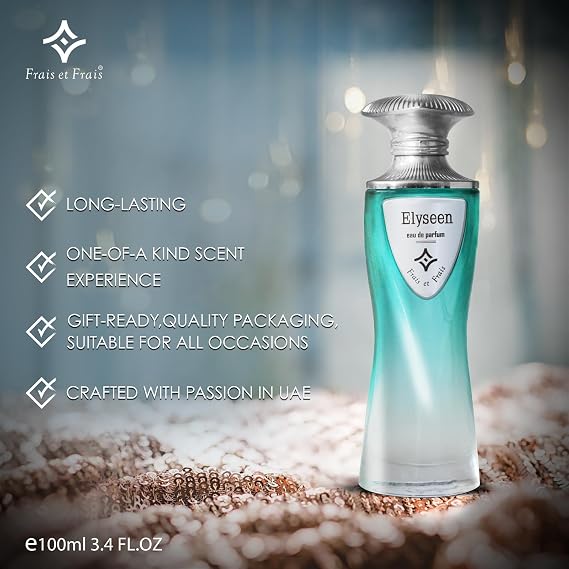 Elyseen Perfume Men | Eau de Parfum | رائحة فاخرة تجعلك تشعر بالارتياح لساعات | فاخرة تدوم طويلاً وبأسعار معقولة | 100 مل