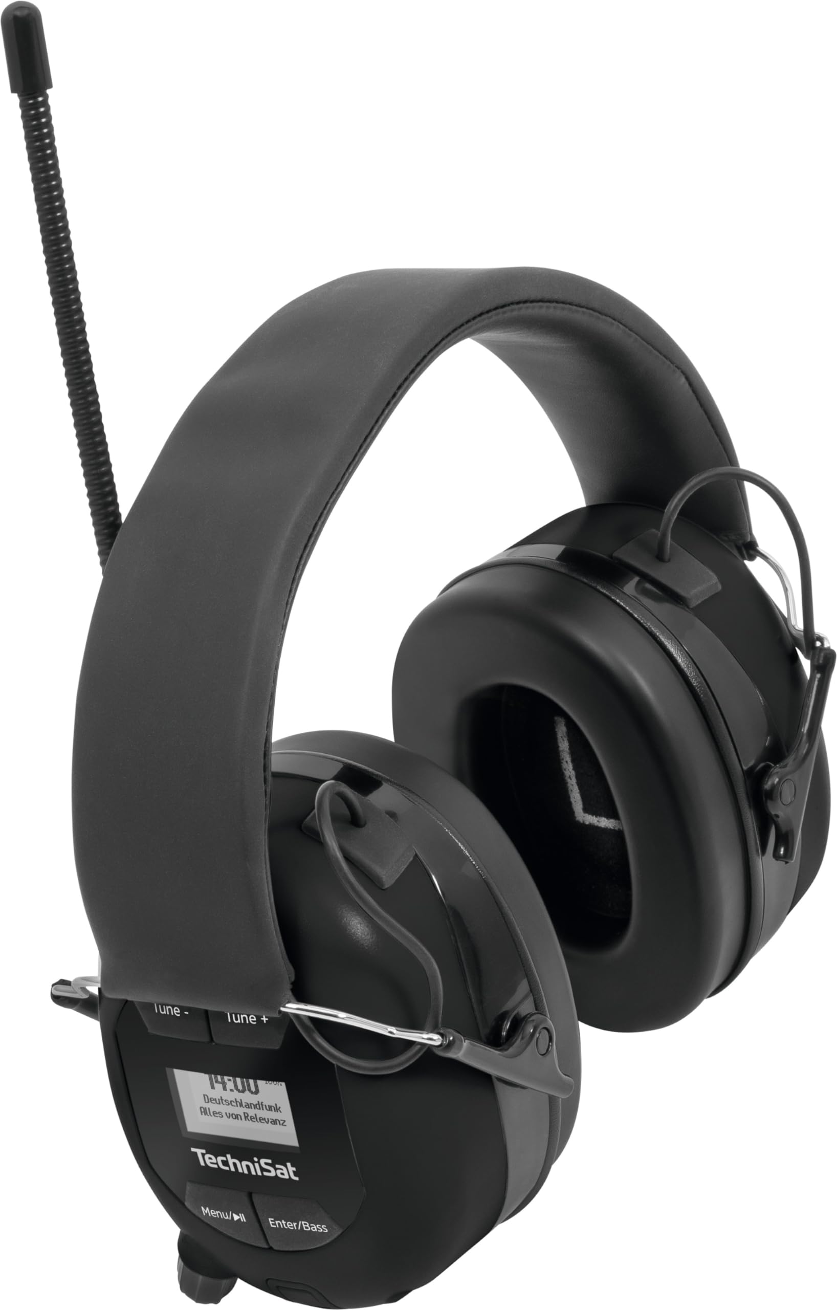 Technisat Stereoman Dab+ Od Wireless Stereo Dab+/Fm Bluetooth Headphones (Dab+/Fm Radio Reception, Short Antenna, Integrated Microphone, Ear 4019588029200