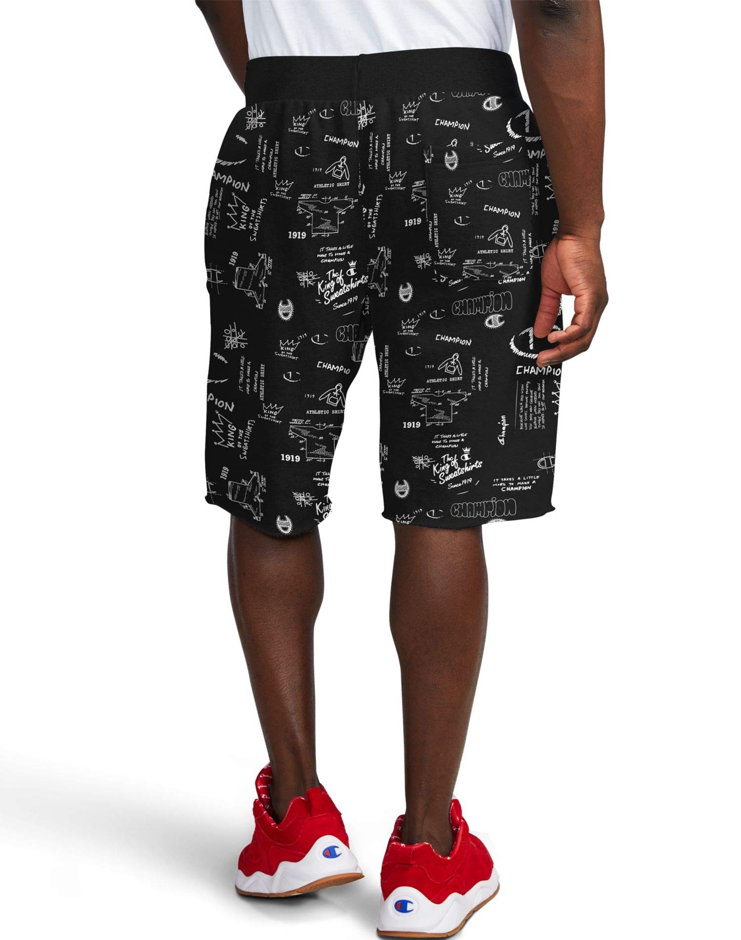 Championmens Shorts Reverse Weave Fleece Shorts Knee Length Shorts