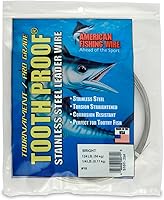 Vista 37 de AFW Alambre Líder Duro de Una Hebra de Acero Inoxidable a Prueba de Dientes - Brillante y Camuflaje para Tiburón, Barracuda, Caballa Real, Wahoo