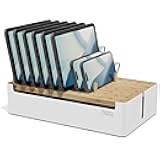 Prosumers Choice Bamboo Charging Station for Multiple Devices - Wooden Charger Organizer with Removable Dividers for Phones, Tablets, and Laptops - 11 Inch Cable Organizer Box - Space-Saving Desk Dock
