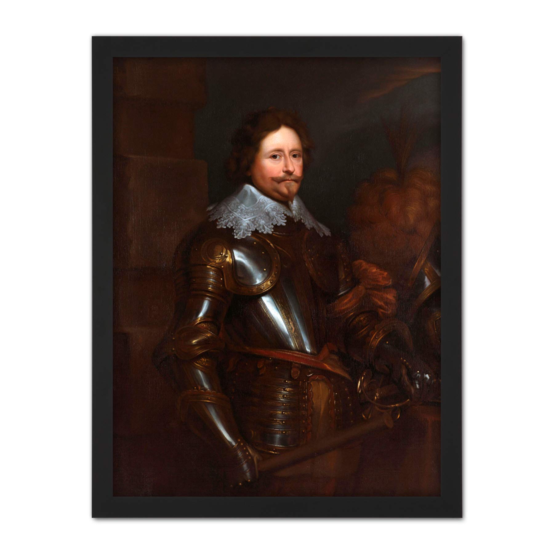 Artery8 Van Dyck Frederick Henry Prince Of Orange Painting Artwork Framed Wall Art Print 18X24 Inch