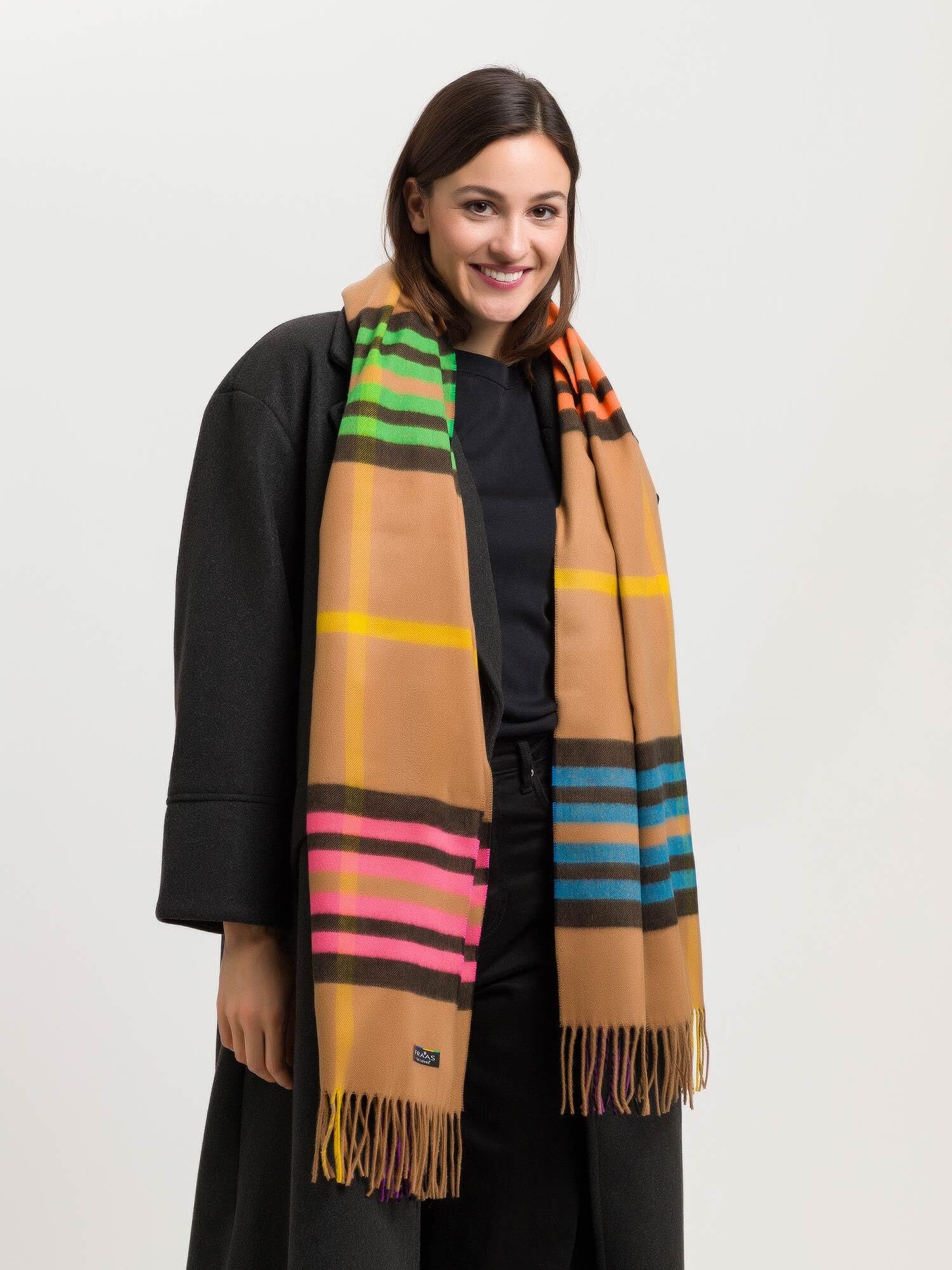 FRAAS Cashmink Schal 56 x 200 cm - Weicher als Kaschmir - Made in Germany - Schal kariert für Damen und Herren - Perfekt für Herbst und Winter