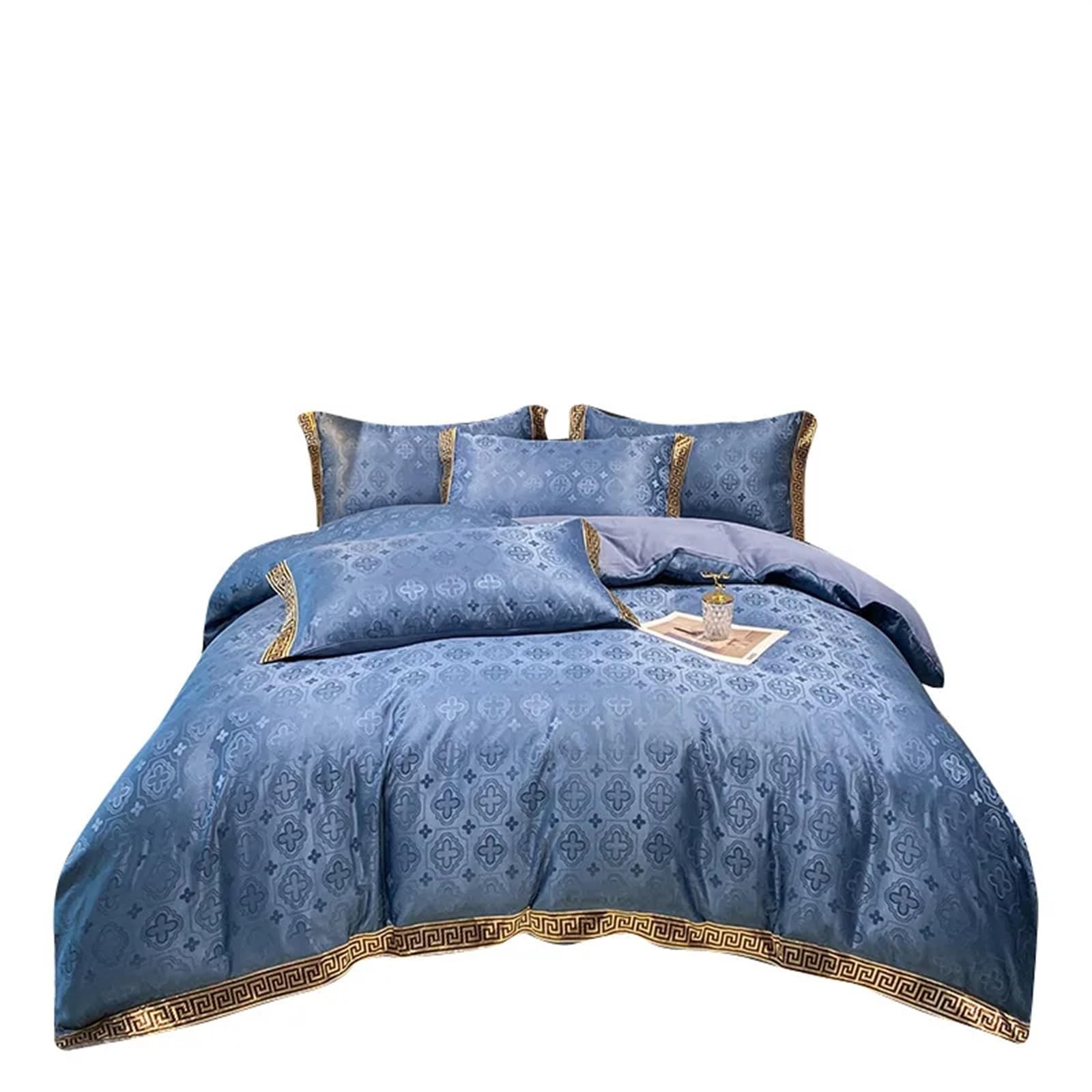 Ensemble de literie housse couette drap coton chic parure lit Queen 180cm