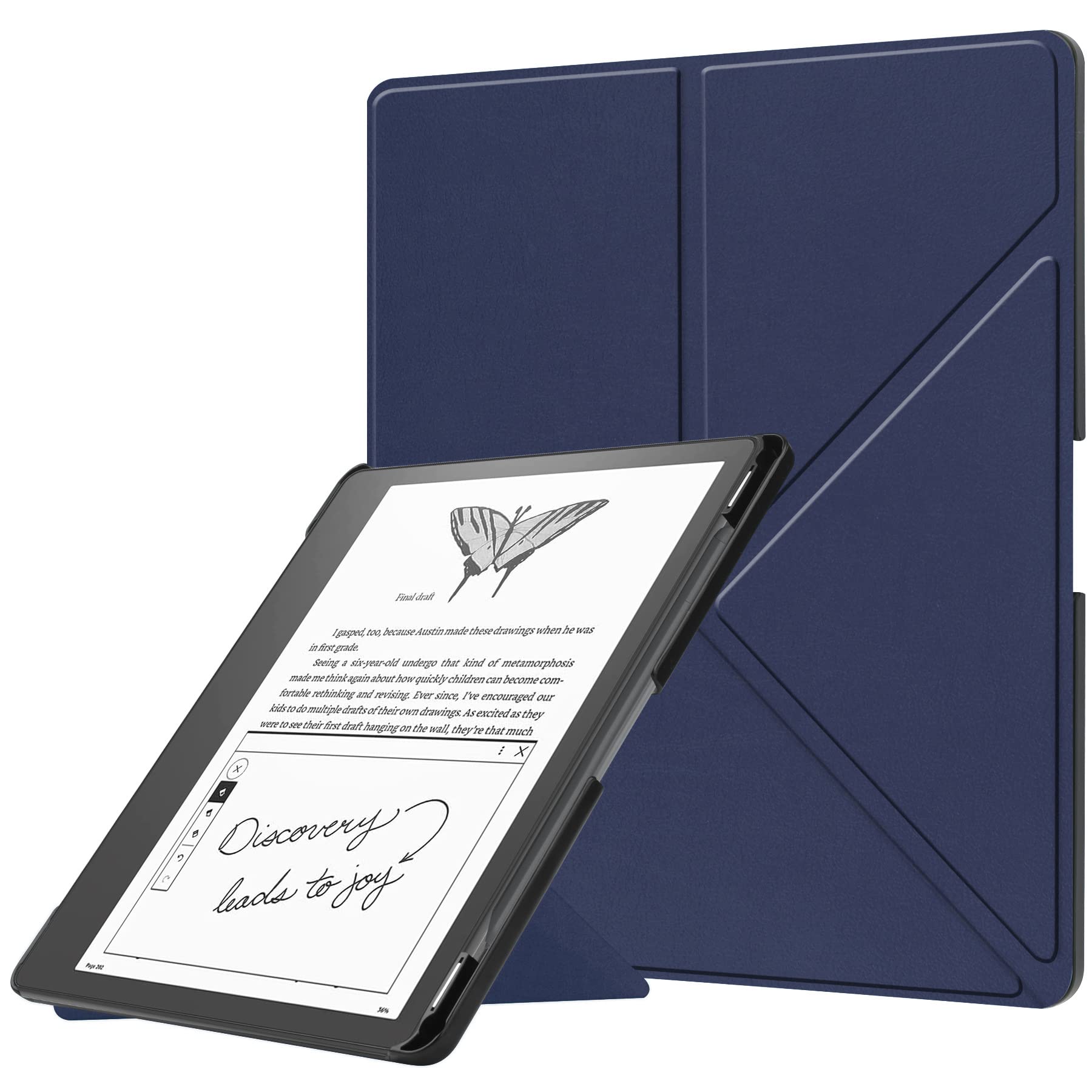 Amazon Kindle Scribe ファブリックカバー ブルー Capa com suporte dobrável para Kindle Scribe 10,2 polegadas - 2022
