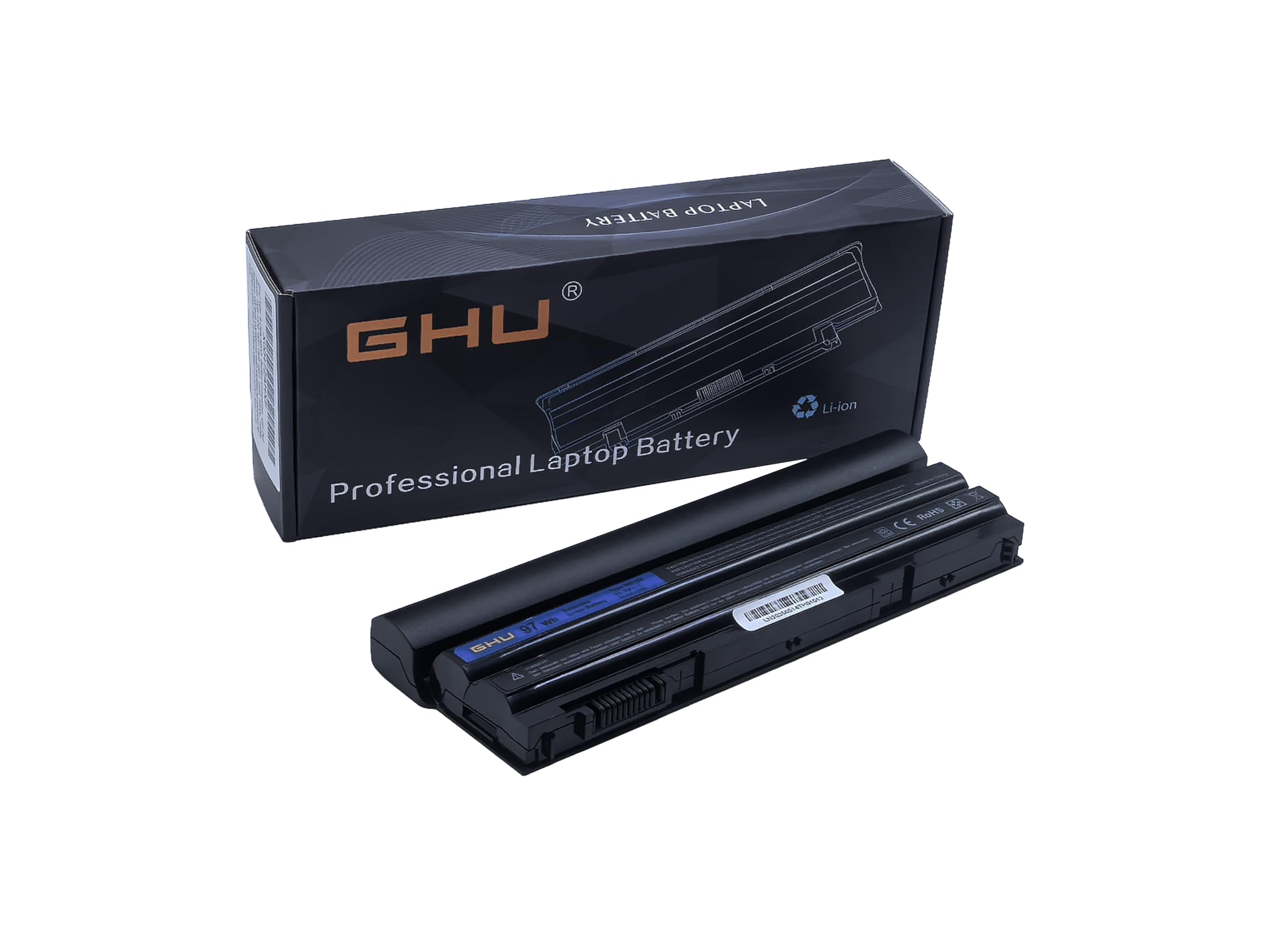 New GHU Battery 97 WH Replacement for PRRRF M5Y0X 312-1242 NHXVW UJ499 YKF0M X57F1 8858X KJ321 M5Y0X P8TC7 Compatible with Dell Latitude E5420 E5430 E5520 E5530 E6420 E6430 E6520 P9TJ0 R48V3 04NW9