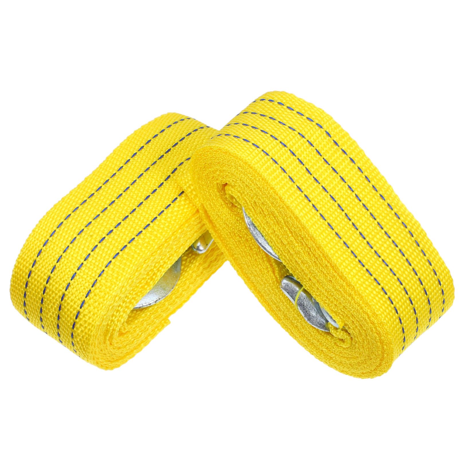 Mikinona 2pcs Heavy Duty Tow Straps with Hooks Reliable Towing Kit for Trucks and Vehicles Lightweight and Portable Enhanced Traction Versatile Compatibility High Strength Materials