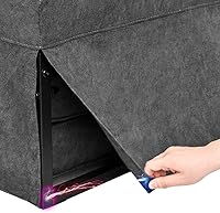 Vista 8 de Sofá cama, sofá cama, futón convertible 4 en 1, sofá otomano plegable con respaldo ajustable para sala de estar, apartamento, oficina, no requiere