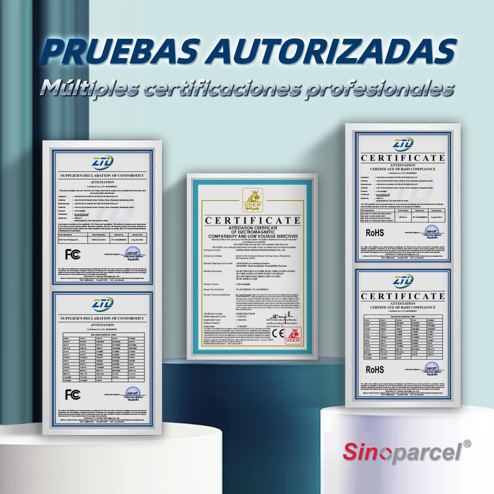 Sinoparcel HIR2/9012 Bombilla de Faro LED, Blanco 6500K | 500% Más Brillante, Haz Alta y Baja, con Ventilador de Refrigeración, 12V 35W, Paquete de 2