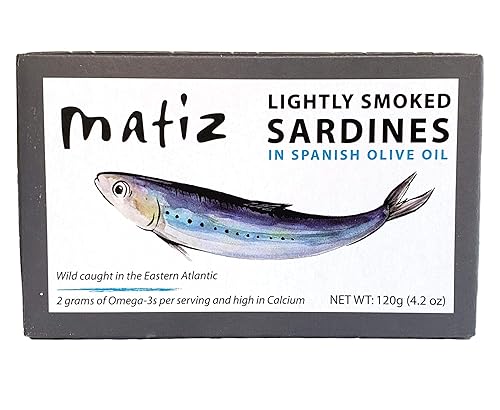 Matiz Sardinas ligeramente ahumadas 4.2 oz importadas de España (paquete de 5)