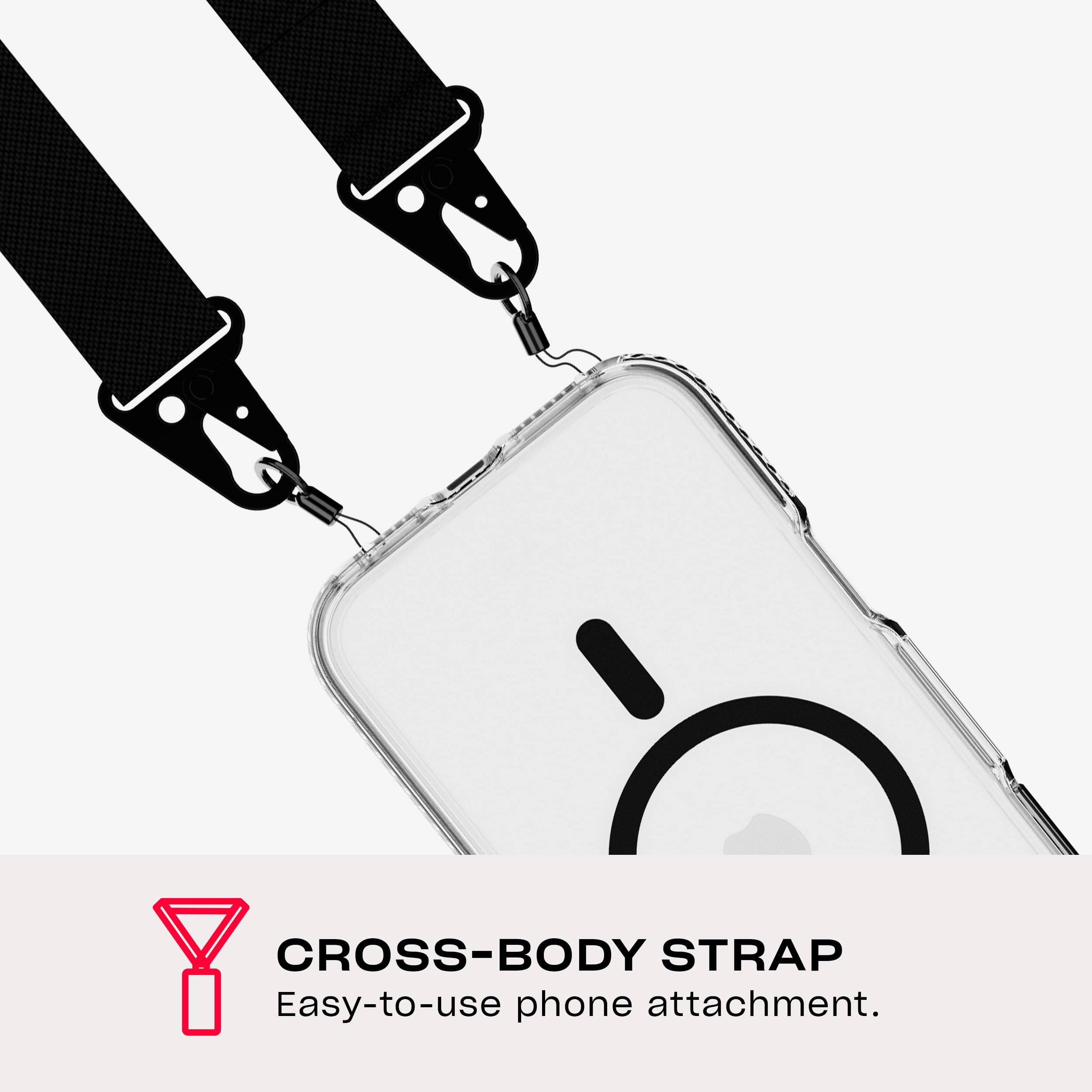 Amazon.com: Tech21 EvoCrystal with Crossbody Lanyard for iPhone 16