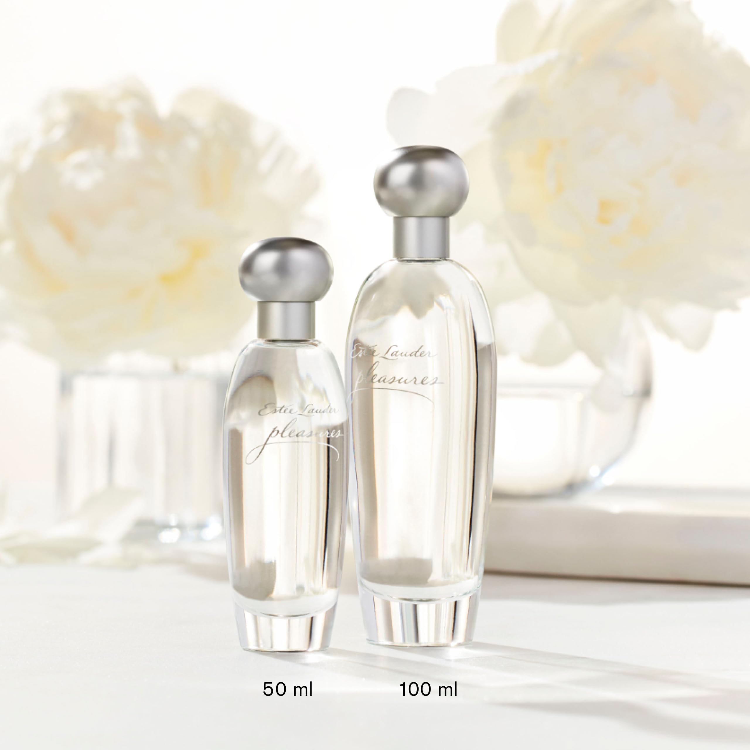 Estée Lauder Pleasures Eau de Parfum Spray | Damenparfum mit Noten von Lilien, weißen Pfingstrosen & Jasmin | Zart-floral, sanft & strahlend, 100ml
