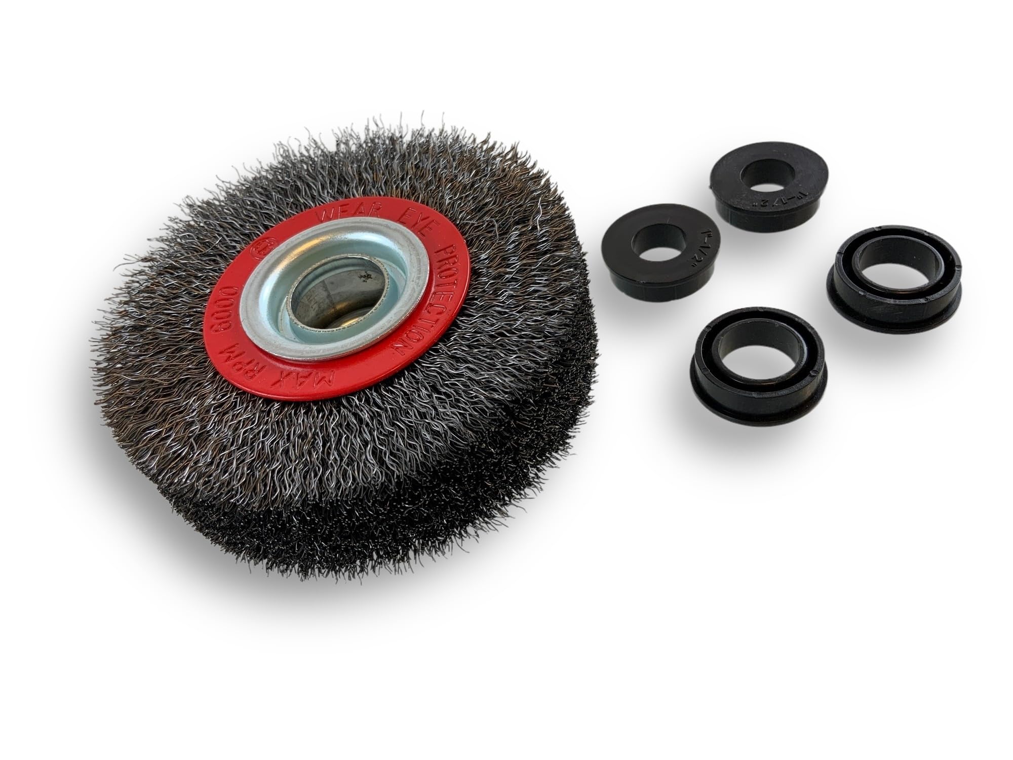 Kibros Brosse circ. touret ACIER fil dur Ø 100 mm 3 rangs