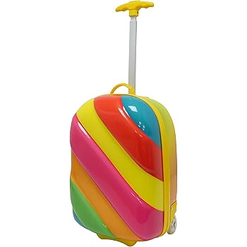 kids rainbow suitcase