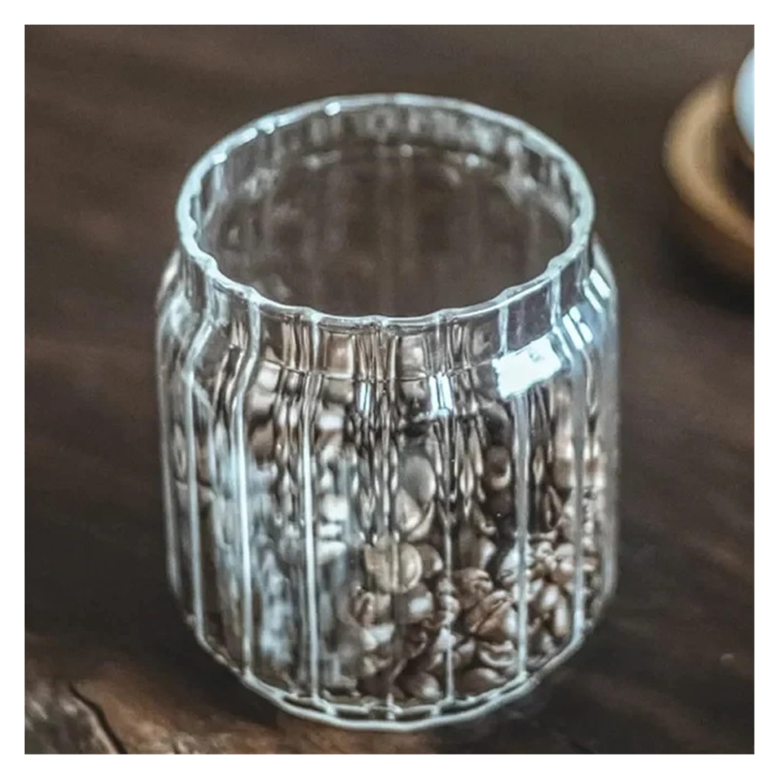 Glas-Aufbewahrungsbehälter mit Akazienholzdeckel, luftdicht | Borosilikatglas für Snacks, Tee und Kaffeebohnen in der Küche(750ML)