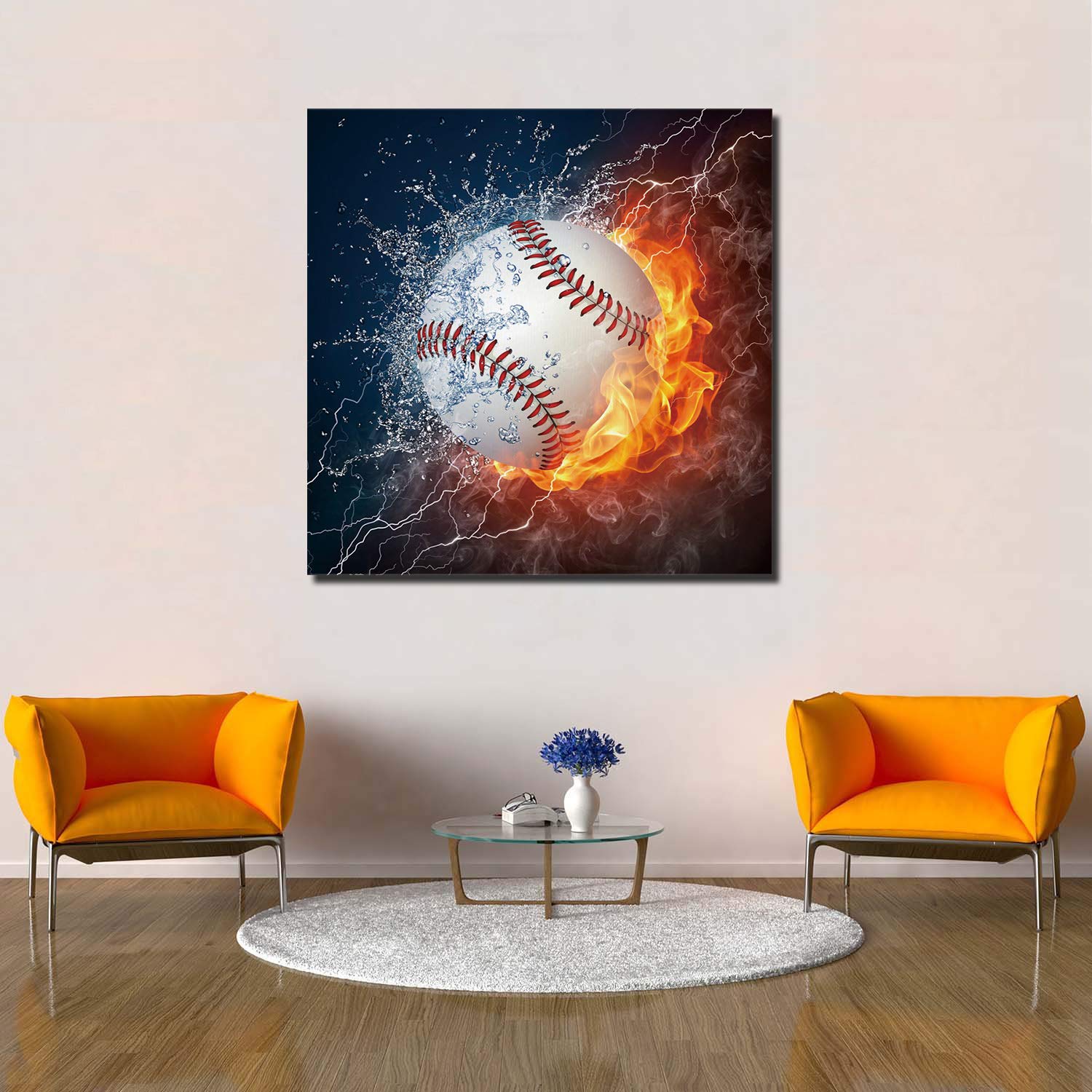 Amazon.com: Square Canvas Wall Art Painting for Hotel Office Home