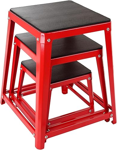 Caja de plataforma pliométrica, caja pliométrica para entrenamiento de gimnasio en casa, acondicionamiento, entrenamiento de fuerza, juego de 3