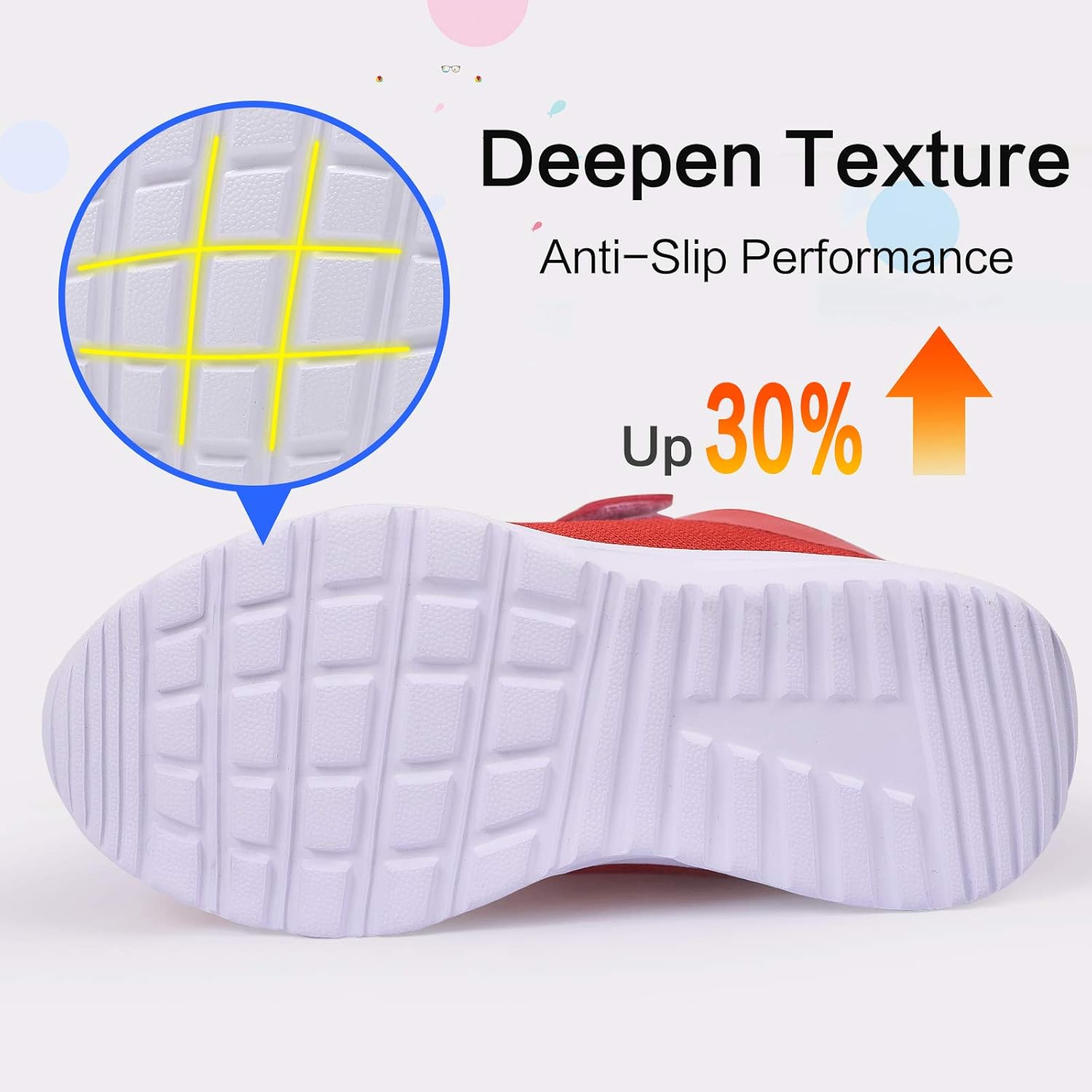 RIBONGZ Toddler Boys & Girls Tennis Shoes Slip On Sneakers Machine Washable Lightweight Running Shoes