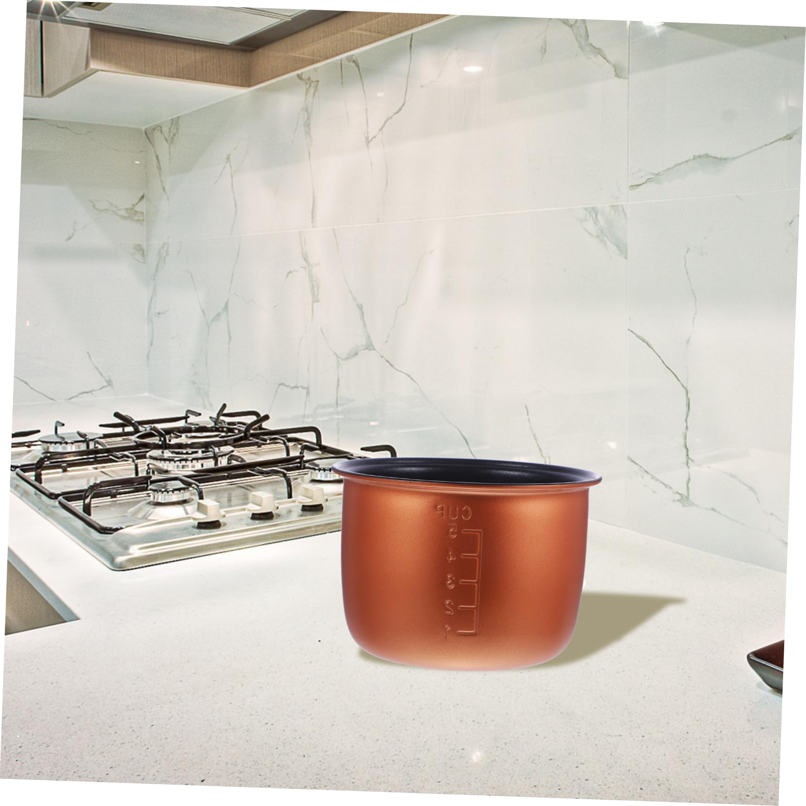 Cabilock Doublure Antiadhésive en Alliage D'aluminium 1,2l Cuiseur à Riz pour Plusieurs Styles Pot Intérieur de Remplacement Polyvalent Facile à Nettoyer Cuisine Domestique