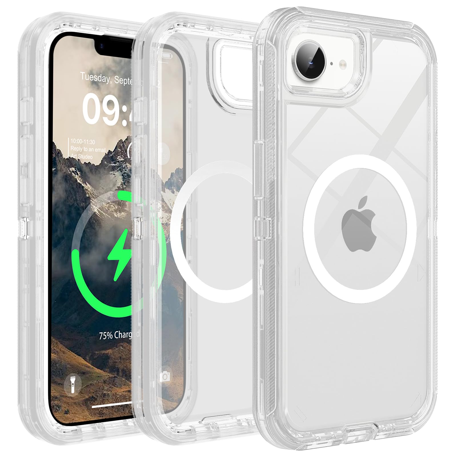 Photo 1 of TUTUKII for iPhone 16e &17e Case Compatible with MagSafe, Clear