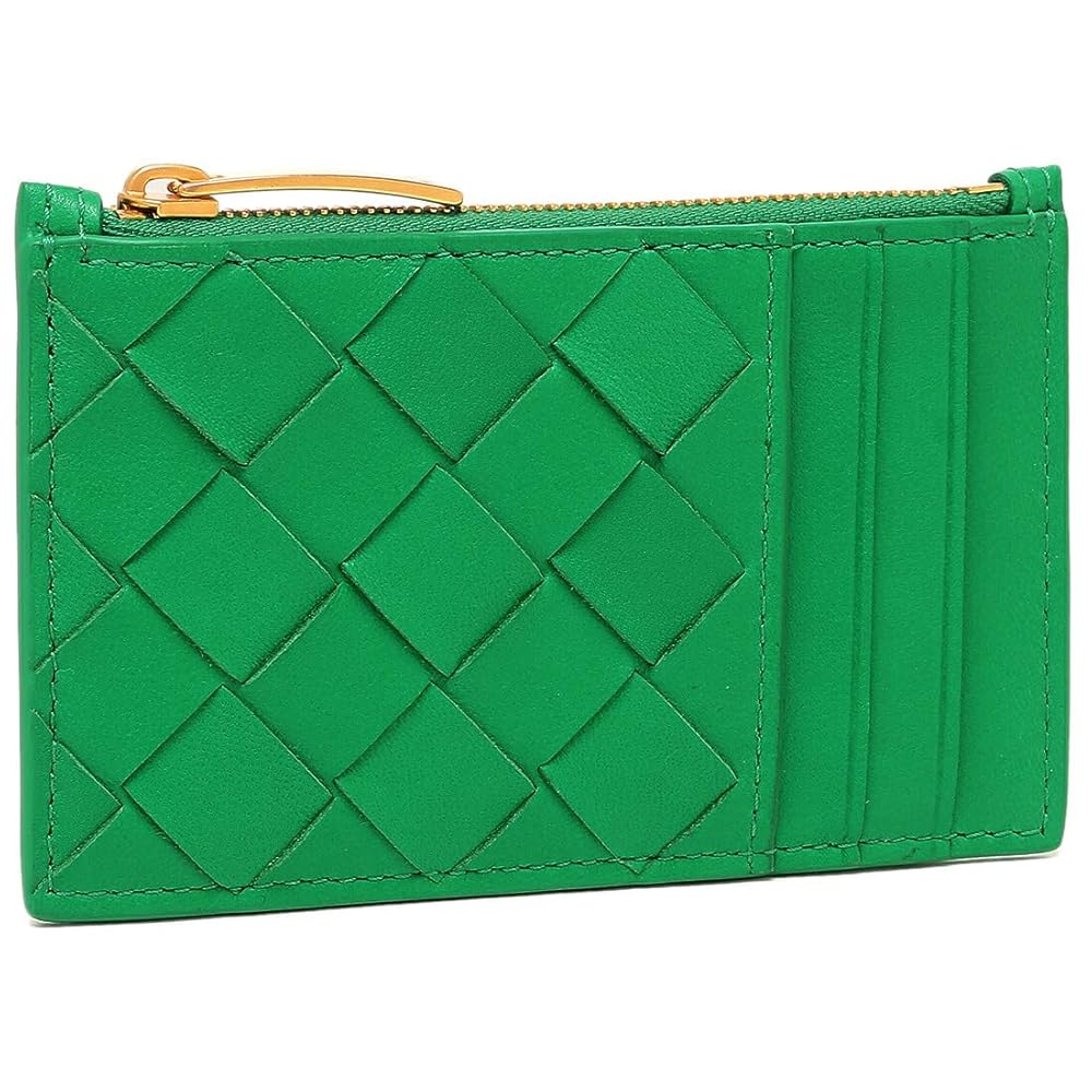 【新品同様】ボッテガヴェネタ イントレチャート グリーン コインケース レザー BOTTEGA VENETA ボッテガヴェネタ コインケース マキシ イントレ