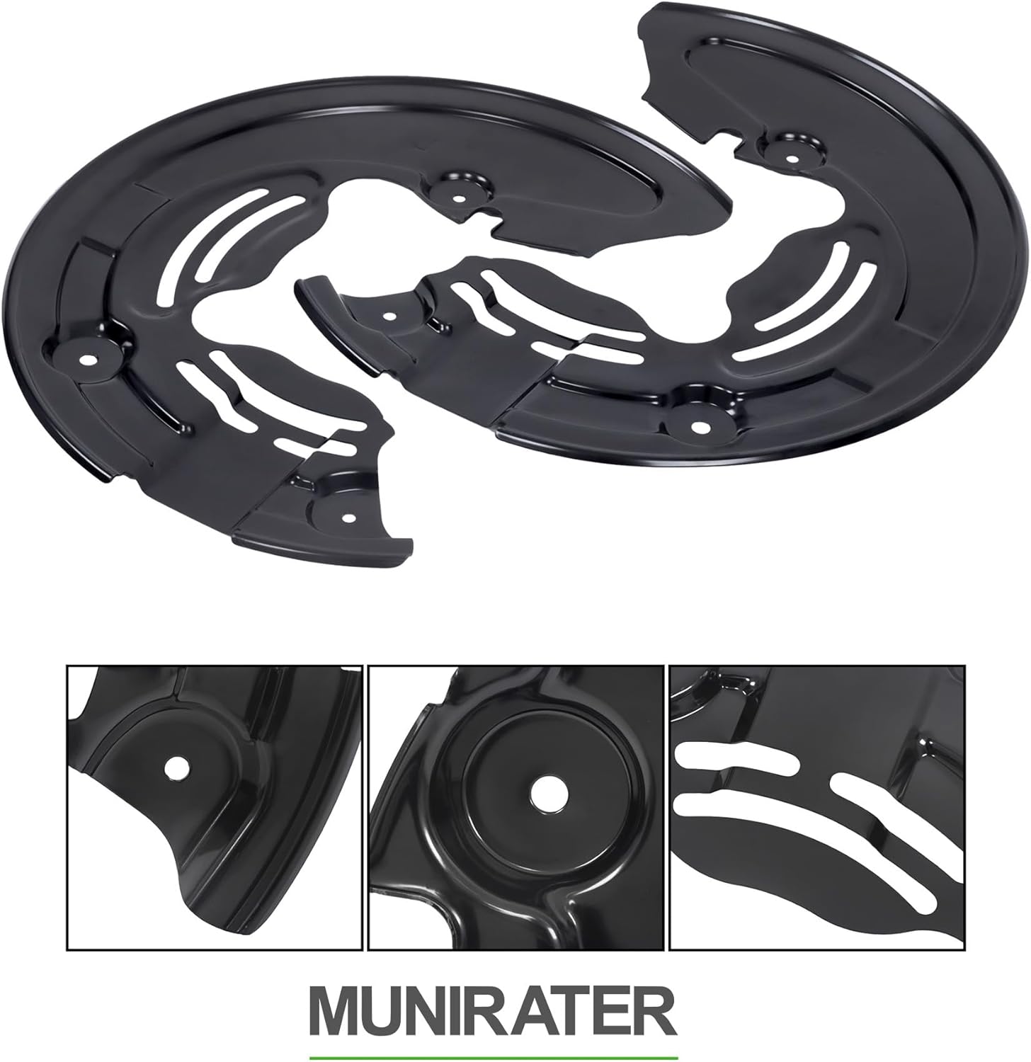 munirater Front Brake Dust Shields Replacement for Expedition 2007-2022 Replacement for Navigator 2007-2023 Replacement for F150 Truck 2010-2020