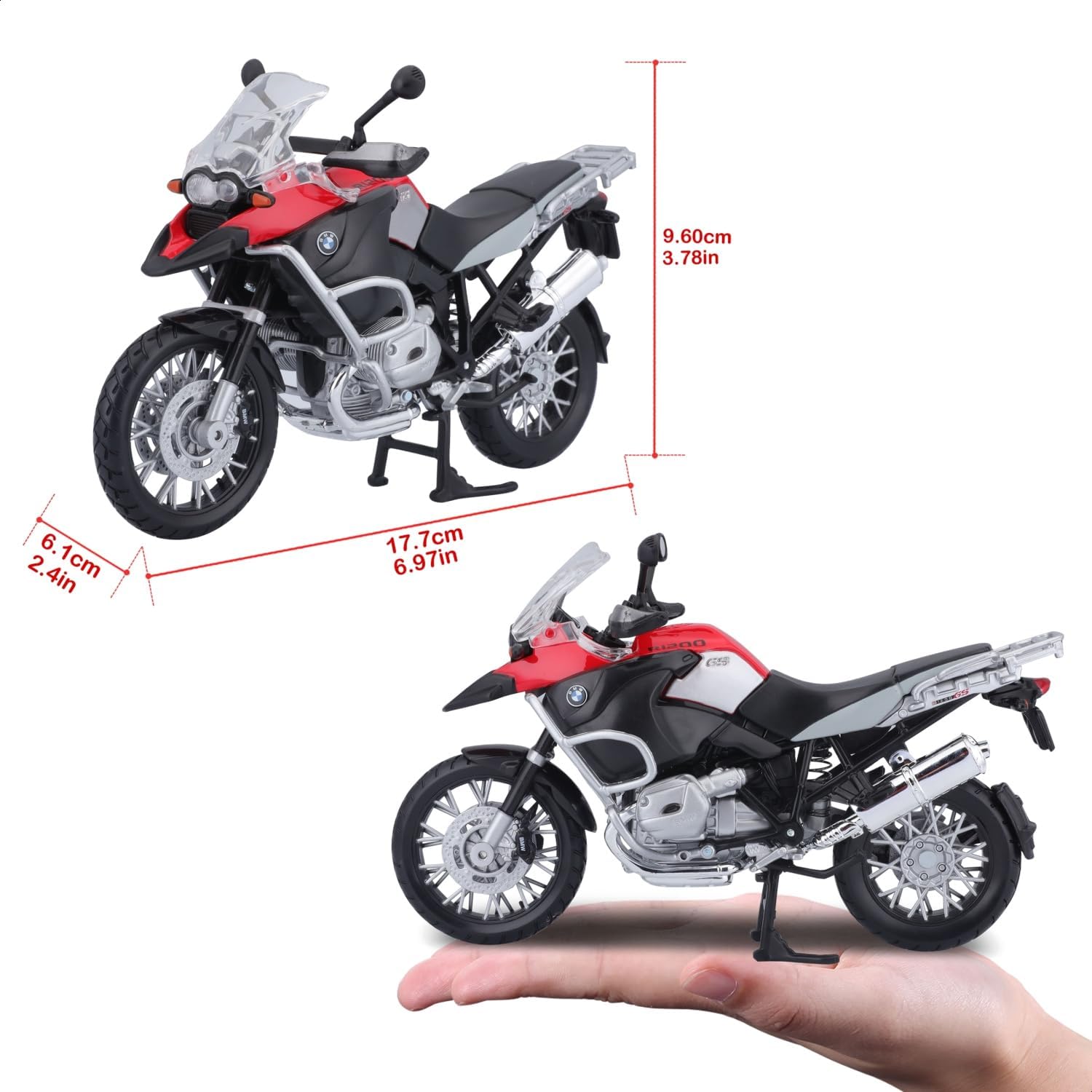 Maisto Yamaha YZF-R1 Motorcylce 1:12 Scale (Blue)