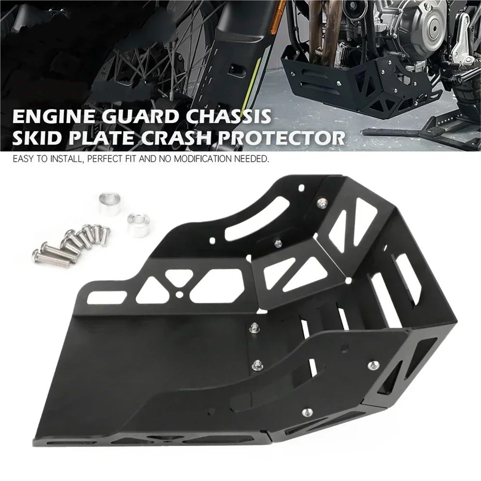 Telaio del corpo Kit Adatto per CFMOTO 450MT 2024 Protezione motore moto Telaio Protezione scarico Piastra paramotore CFMOTO IBEX 450 MT